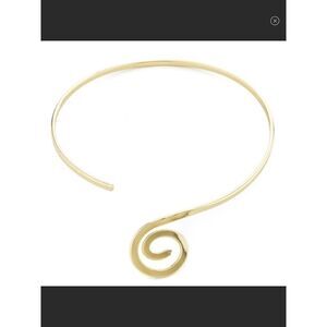 New 14KYGP Coiled Choker Style Necklace